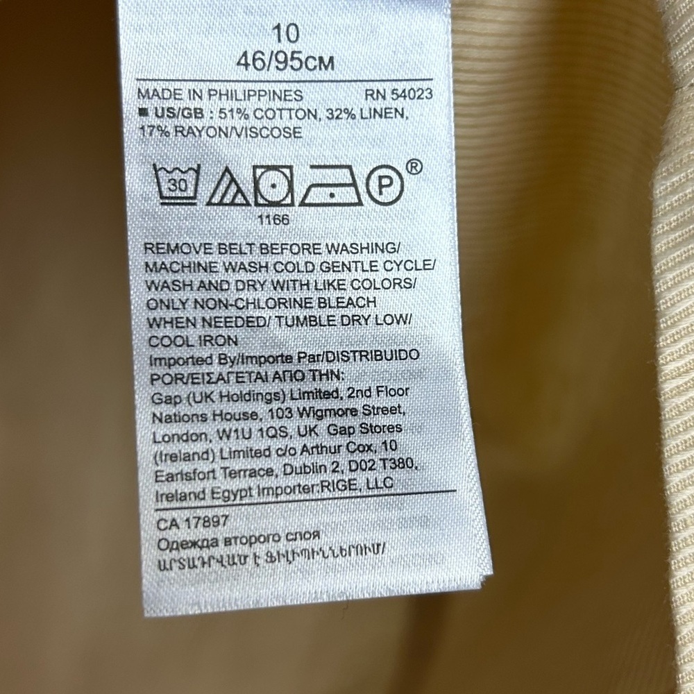 NWT Banana republic 10 Mini Skirt High rise Button Down Old Money office career - Picture 7 of 12